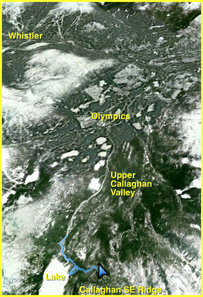 Upper Callaghan Valley - Google Earth